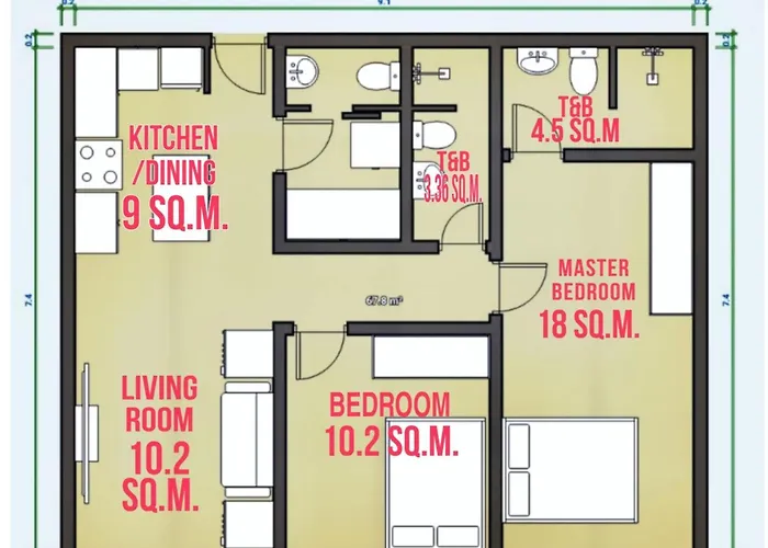 Luxury 2-br, 2 Baths At 38 Park Ave With Panoramic View *